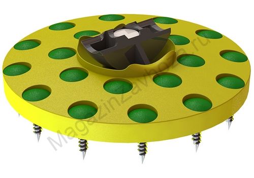 Фланец шара 65 см желтый