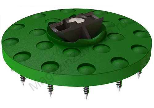 Фланец шара 65 см зеленый