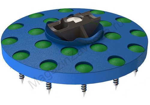 Фланец шара 65 см синий