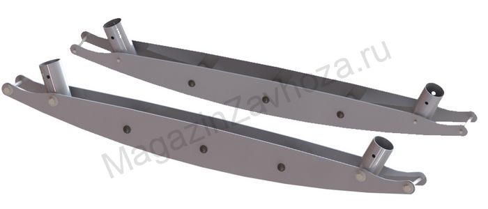 Комплект узловых элементов 4-х опорной конструкции для парных качелей из трубы 76