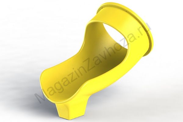 Деталь туннельных горок Выход желтый