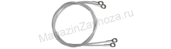 Верхняя пара тросовых систем (трос 4 мм до 300 кг)  125 см