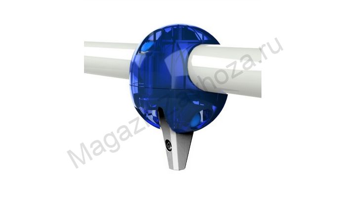 Подшипниковая система качания с креплениемна трубу 76 мм макс 600 кг син прозрачный