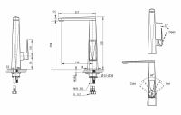 Смеситель для кухни Bravat Iceberg F776110G-2 схема 3