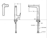 Смеситель для кухни Bravat Real F7121179CP-2-RUS схема 2