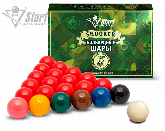 Шары бильярдные Start Billiards Snooker 52,4 мм -#102