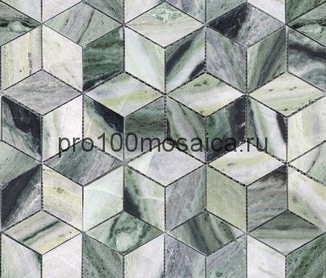 Onice Verde oliva POL diamond 96x55x7 Мозаика серия Pietrine Stone, размер, мм: 298*259*7 (Caramelle)