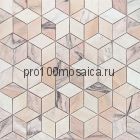 Rosa Salmone POL diamond 96x55x7 Мозаика серия Pietrine Stone, размер, мм: 298*259*7 (Caramelle)