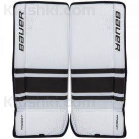 Щитки вратаря Bauer GSX Prodigy S17 YTH 22+1" M бело-черные