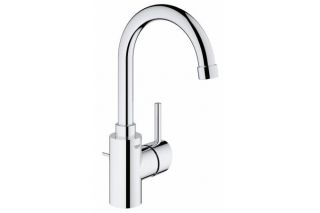 Смеситель для раковины GROHE Concetto с донным клапаном, высокий излив, хром (32629001)