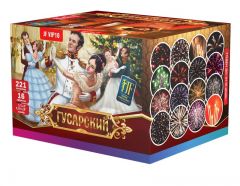 Фейерверк JF VIP10 "Гусарский" (1"-1,2"-1,5"-1,9" х 221)