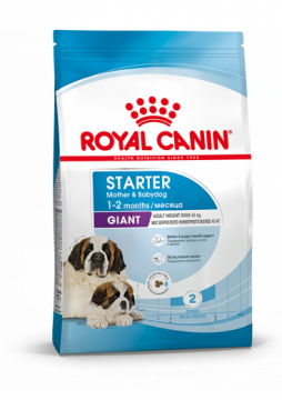 Royal Canin Giant Starter Корм сухой полнорационный для собак очень крупных пород (> 45 кг) в конце беременности и в период лактации, а также для щенков в период отъема от матери и до 2-х месячного возраста