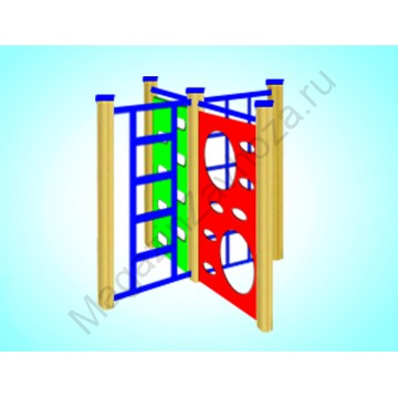 Спортивный комплекс со шведской и альпийской стенкой