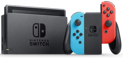 Игровая приставка Nintendo Switch rev.2 32 ГБ, неоновый синий/неоновый красный (РСТ)