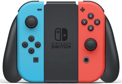 Игровая приставка Nintendo Switch rev.2 32 ГБ, неоновый синий/неоновый красный (РСТ)