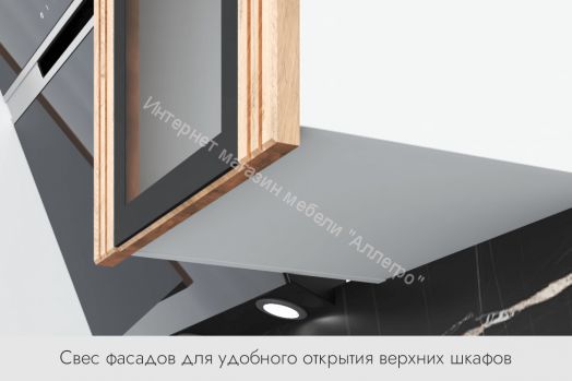 Кухонный гарнитур со стеклом "Диор" 2,0 м