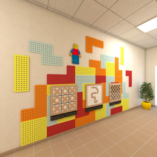 ТУТ-001 Тематический уголок “Конструктор” (4400х2600 мм)