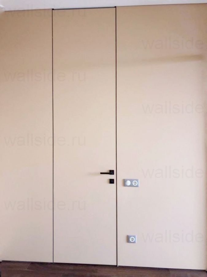 Скрытая дверь до потолка, прямое открывание, высота 2700 - 3000 мм