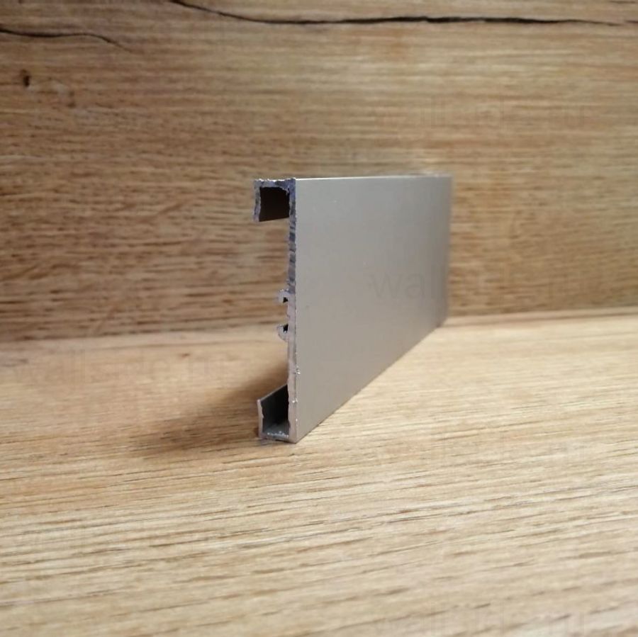 Плинтус алюминиевый Евротрим 4037, 60 мм