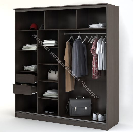 Шкаф-купе "Олимп" 1 Венге