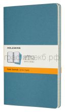 Книжка зап.Moleskine Large Cahier линейка голубой CH016B44