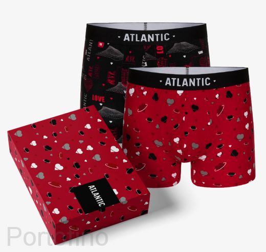 2GMH-013 Трусы мужские Atlantic шорты Love - набор 2 штуки