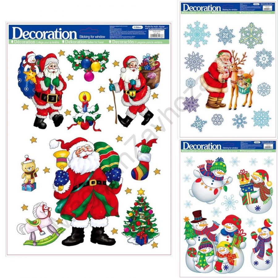 Наклейки на окно 41*29 200961278 /300/ в асс.