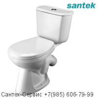 1.WH20.2.569 Унитаз-компакт Santek Бриз с диагональным выпуском ЭКОНОМ