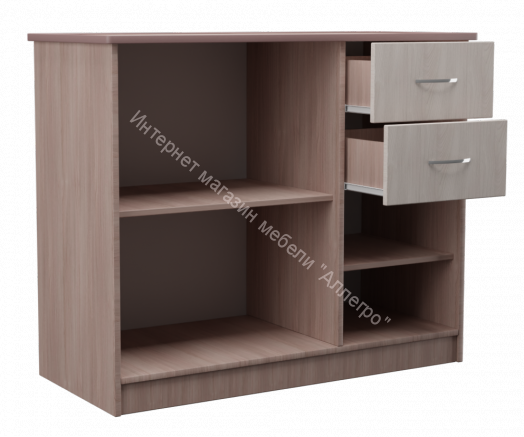 Комод "Алла" (Ясень шимо светлый/ясень шимо тёмный)