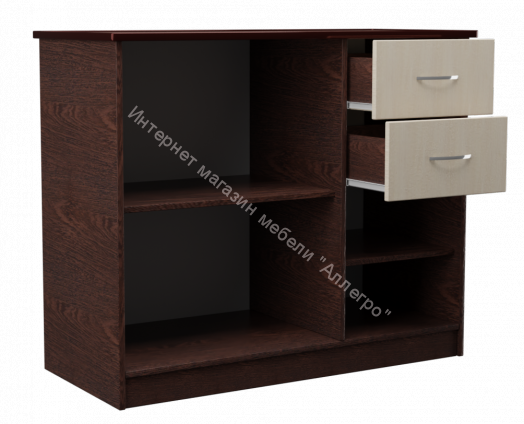 Комод "Алла" (Венге/Млечный дуб)