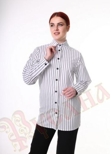 рубашка в полоску для униформы