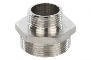 Ниппель переходной 1"1/4-1/2" (D 32-15) нар/нар никель
