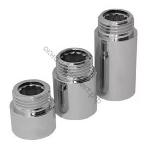 УДЛИНИТЕЛЬ  1/2" х 15мм, хром