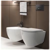 унитаз и биде Isvea Infinity 10NF02001SV-2L матовый белый