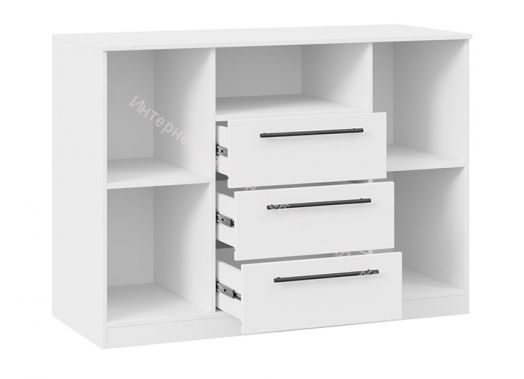 Комод комбинированный "Агата" (Белый)