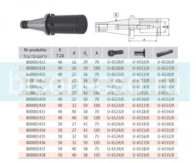 Оправка для дисковых фрез  7314-40-40-100  кон 40.D=40 Bison-Bial Оправка для дисковых фрез  7314-40-40-100  кон 40.D=40 Bison-Bial