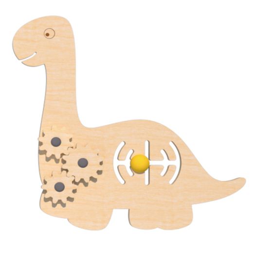 БЖ-К002 Бизиборд «Динозаврик» (340х330 мм)