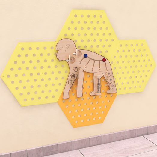 БЖ-К007 Бизиборд «Веселая обезьянка» (480х410 мм)