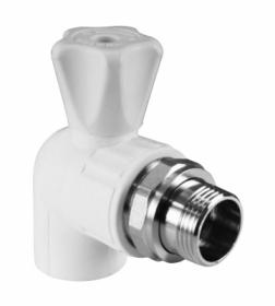 Кран шаровой для радиатора угловой 20х1/2" Valfex