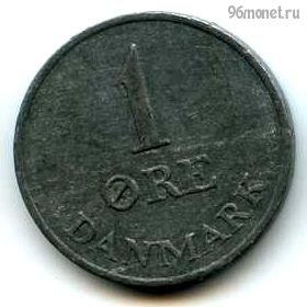 Дания 1 эре 1955 N-S