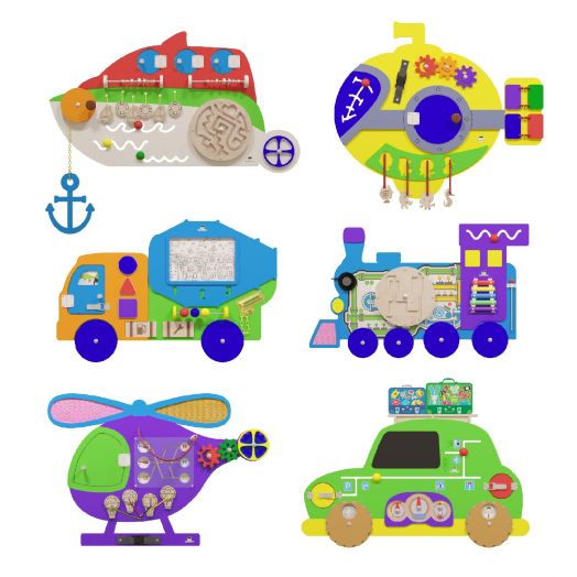 БЗТ-011 Бизиборд «Катер» (740х450 мм)