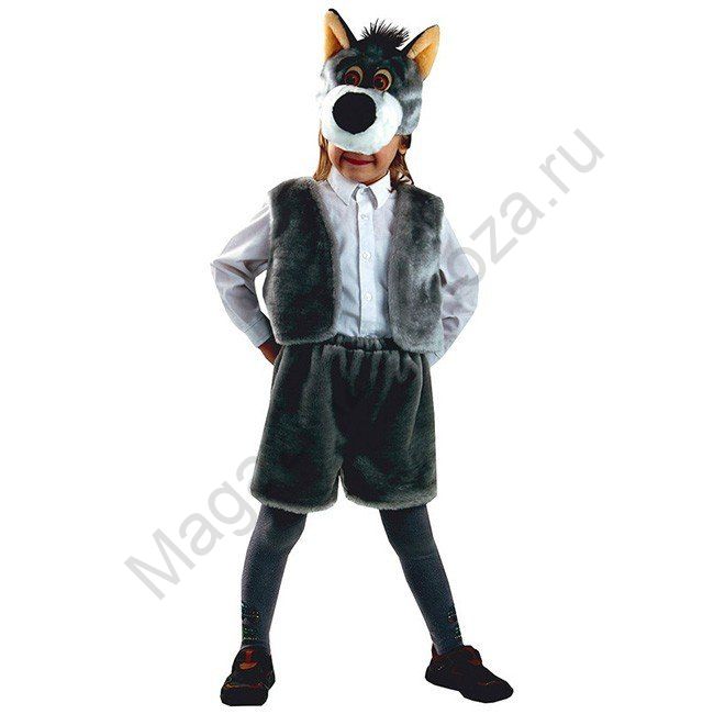 Карнавальный костюм Волк р 110-56 /мех /Батик/