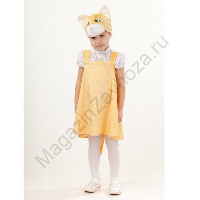 Карнавальный костюм Кошка Ася р.110-56 /плюш/Пуговка/