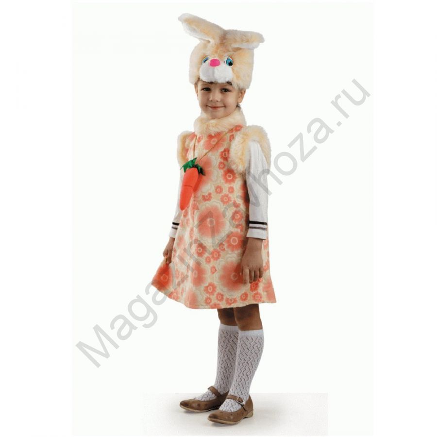 Карнавальный костюм Зайка Липси розовая р.110-56 /текстиль/Батик/