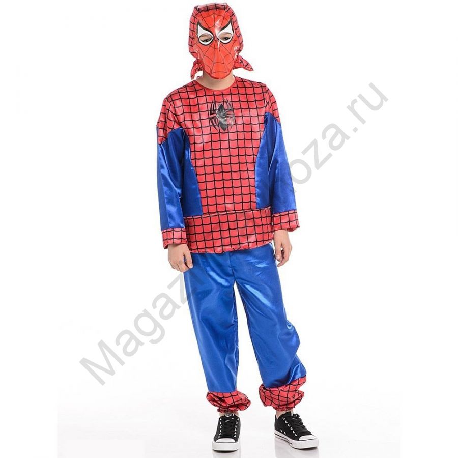 Карнавальный костюм Человек Паук р.128-64 /текстиль/Батик/