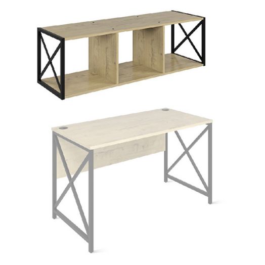 ЛОФТ-8 Полка навесная 3 секции (1200х370х383 мм)