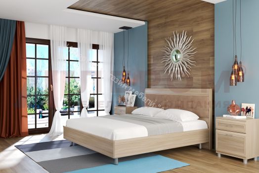 Кровать КР-2853 (1,6х2,0) с мягким изголовьем Мелисса