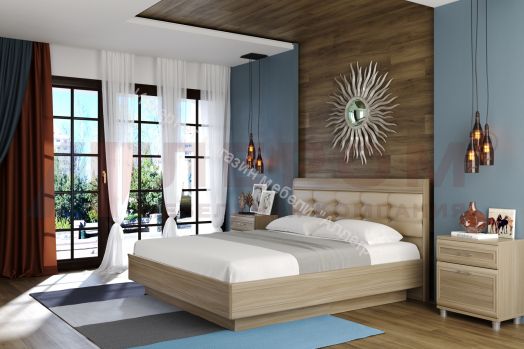 Кровать КР-1854 (1,8х2,0) с П/Мех и мягким изголовьем Мелисса