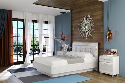 Кровать КР-1852  (1,4Х2,0) с П/Мех и мягким изголовьем Мелисса