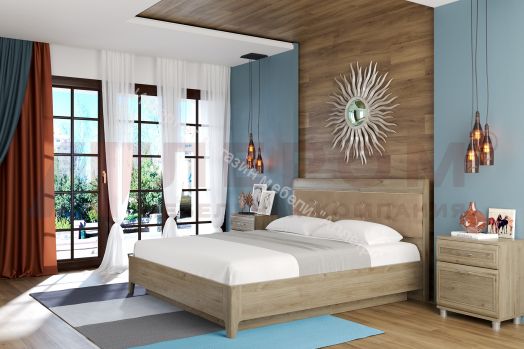 Кровать КР-1073 (1,6х2,0) с П/Мех. и мягким изголовьем Мелисса